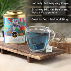 Butterfly Pea Blue Herbal Tisane | Tin | 25 Tea Bags