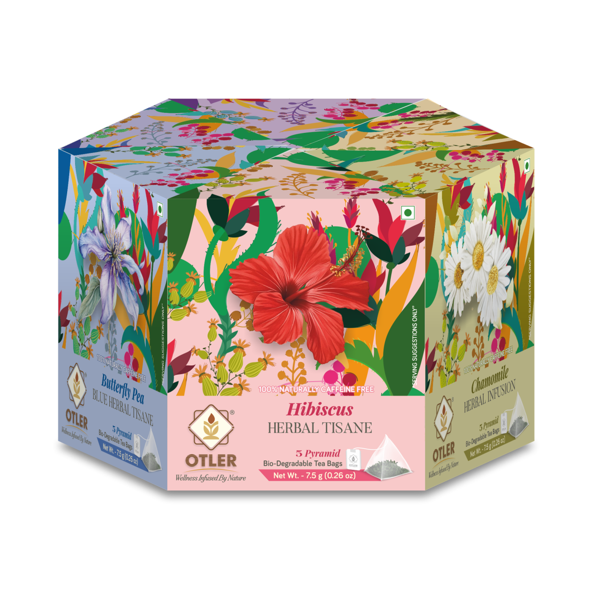 Hexagon Floral Herbal Tea