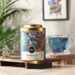 Butterfly Pea Blue Herbal Tisane | Tin | 25 Tea Bags