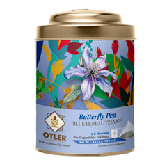 Butterfly Pea Blue Herbal Tisane | Tin | 25 Tea Bags