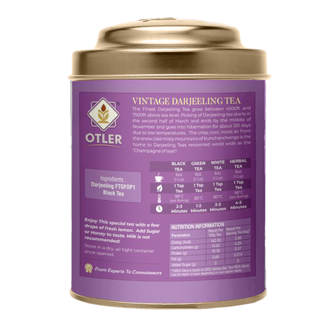 Vintage Darjeeling Black Tea | Tin 100g