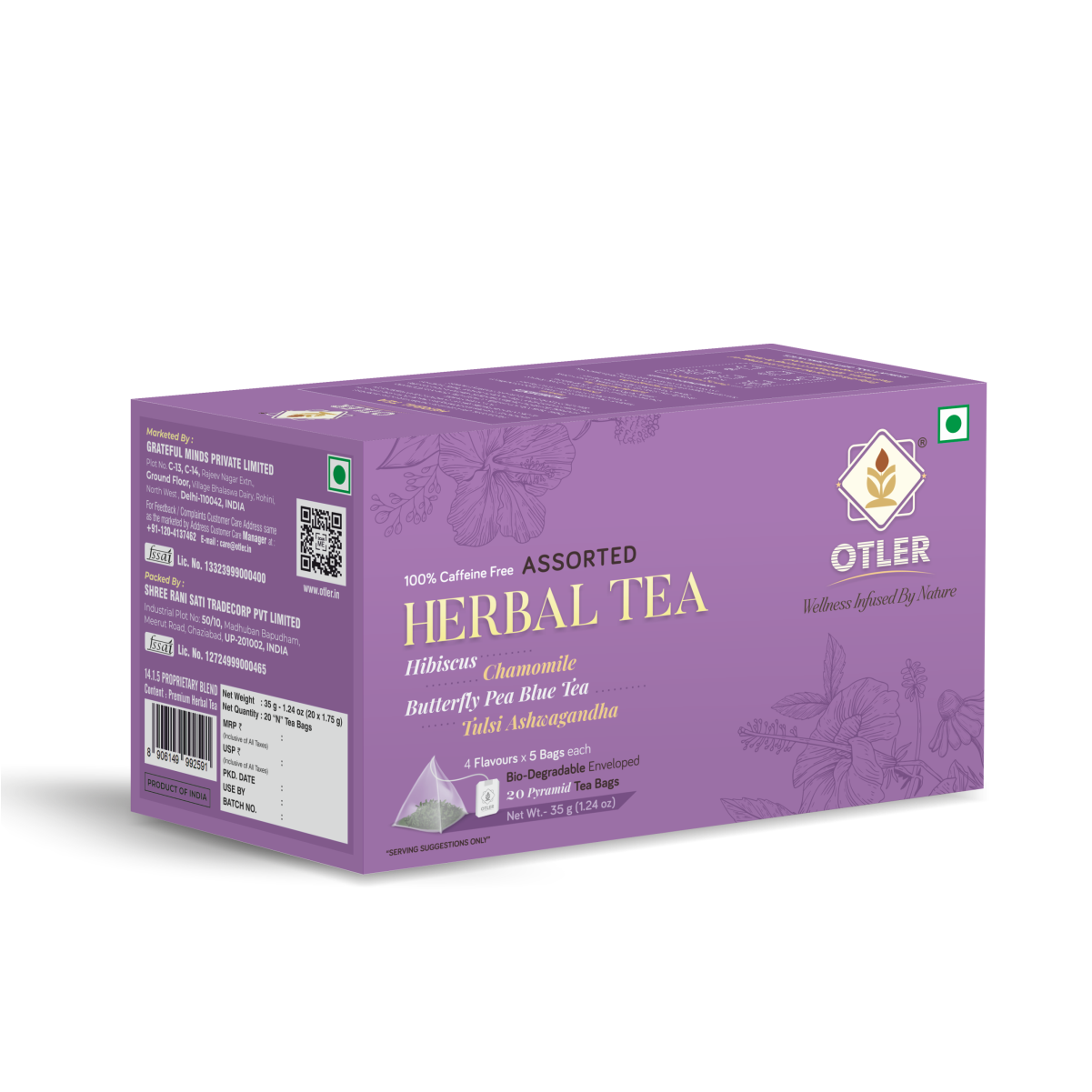Assorted Herbal Tea | 20 Tea Bags