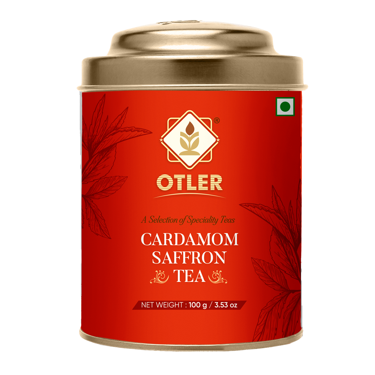 Masala Cardamom Saffron | Black Tea | Tin 100g