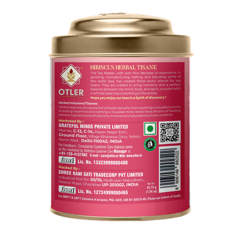 Hibiscus Herbal Tisane | Tin | 25 Tea Bags