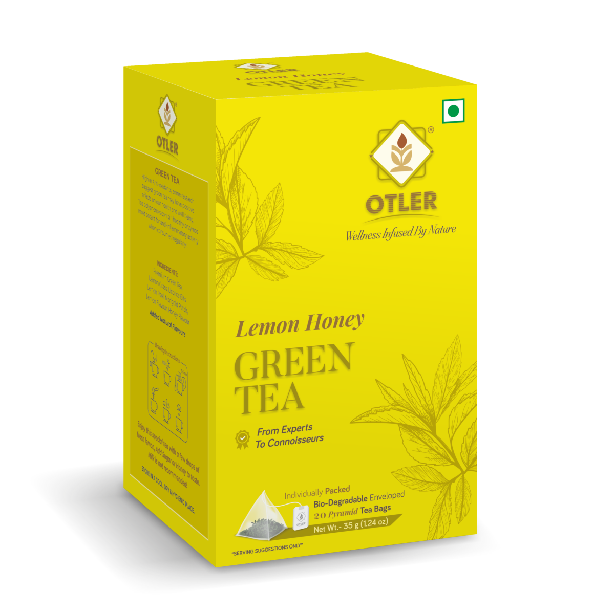Lemon Honey Green Tea | 20 Tea Bags