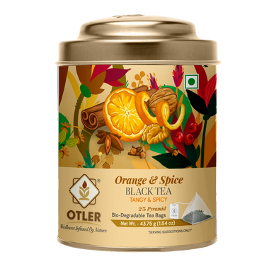 Orange & Spice Black Tea | Tin | 25 Tea Bags