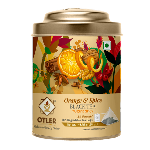 Orange & Spice Black Tea | Tin | 25 Tea Bags