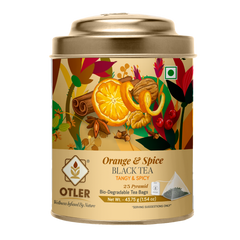 Orange & Spice Black Tea | Tin | 25 Tea Bags