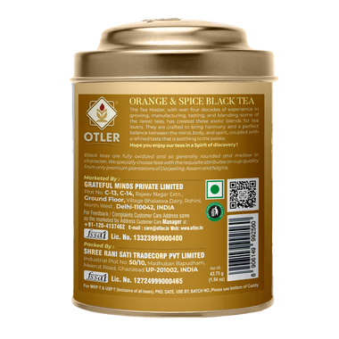 Orange & Spice Black Tea | Tin | 25 Tea Bags