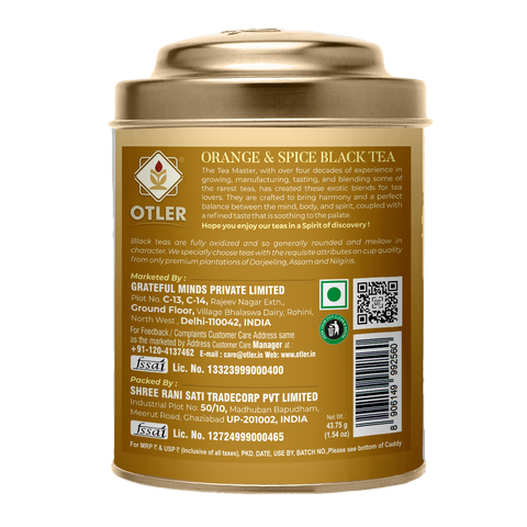 Orange & Spice Black Tea | Tin | 25 Tea Bags