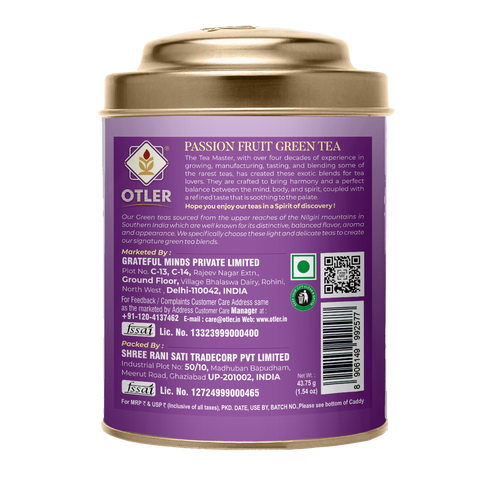 Passion Fruit Green Tea | Tin | 25 Tea Bags