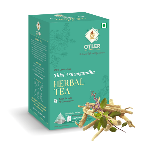 Tulsi  Ashwagandha Herbal Tea | 20 Tea Bags